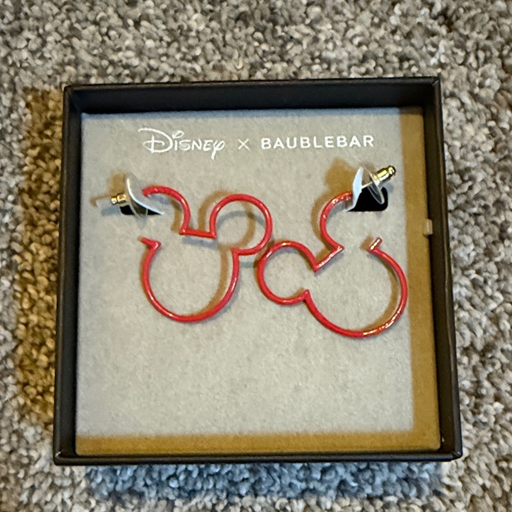 NIB Disney x Baublebar Mickey earrings